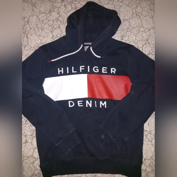 Tommy denim hoodie - Picture 1 of 3